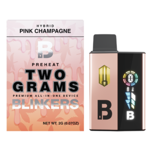 Pink Champagne Blinkers Disposable